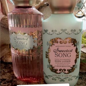 Bath & Body Works Sweetest Song Body Wash and Lotion Set